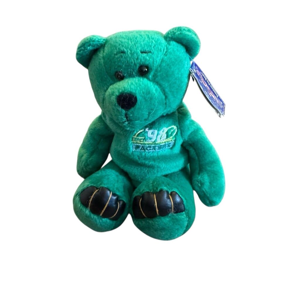 Limited Treasures Green Plush Green Bay Packers Football BRETT FAVRE 4 Teddy